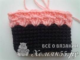 как связать крючком митенки