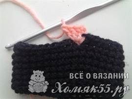 как связать крючком митенки